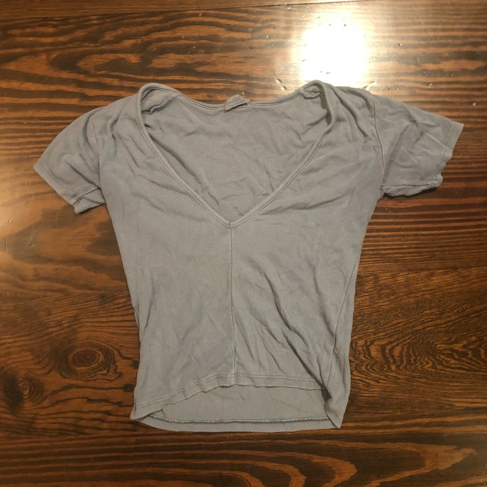 John Galt super v-neck crop top